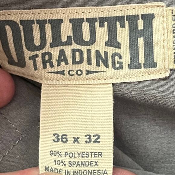 Duluth Trading Co Performance Technical Pants Mens 36x32 Grey Lightweight Active - Picture 6 of 9